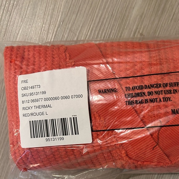 NWT We The Free Ricky Thermal high risk red long sleeve XL - Picture 4 of 6